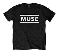 Muse T Shirt Weiß Band Logo Nue offiziell Herren Schwarz XXL