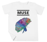 Muse The 2nd Law Jungen Mädchen Unisex Kinder Weiß T-Shirt Kurzarm Kids White T-Shirt