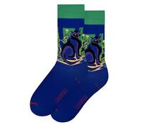 MuseARTa Socken aus Baumwolle mit dem Gemälde Black Cat des Künstlers Ernst Ludwig Kirchner in der Größe 36-40, EK-BC-10-36-40