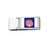 Musical Mano Cornuto Slim Money Clip Stainless Holder Pocket Wallet