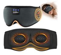 MUSICOZY 3D Schlafmasken Kopfhörer, 100% Verdunkelung, Schlafkopfhörer, Bluetooth-Augenmaske mit Kopfhörern zum Schlafen, Reisen, Nickerchen, Entspannen, Meditieren