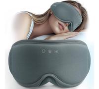 MUSICOZY Schlafmaske, Kopfhörer, 100 % Verdunkelung, 3D-Augenmaske aus Bio-Bambus-Baumwolle, für Reisen und erholsamen Schlaf, Schichtarbeit, Bluetooth 5.4, Schlaf-Kopfhörer, cooles Gadgets, Geschenk