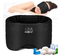 Musicozy Schlafmaske mit Bluetooth-Kopfhörern, 100 % Verdunkelung, Augenmaske, Kopfhörer für Männer und Frauen, weiche Schlaf-Kopfhörer, Bluetooth-Augenmaske zum Schlafen, Reisen, Entspannen, Yoga