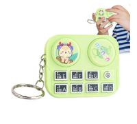 Musik-DJ-Schlüsselanhänger, kleiner DJ-Spieler-Anhänger, für Rucksack, Handtasche, Geldbörse, Party, Reisen, Zuhause, Büro, Pendeln, Klassenzimmer, grün, Refer to description