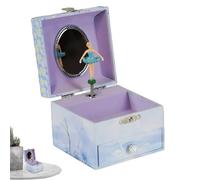 Musik-Schmuckkästchen - Drehbare Ballerina-Box für Mädchen, eleganter Aufbewahrungs-Organizer, integrierte Spiegelschublade, charmantes Design der Spieluhr | Für Schlafzimmer, Zuhause,