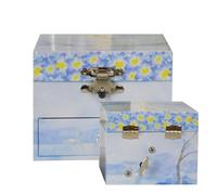 Musik-Schmuckschatulle: kompaktes Design, tragbare Aufbewahrungsbox, niedliche dekorative Form, leicht zugänglicher Deckel | Geschenk für Mädchen, tägliche Organisation, Andenken, Schätze