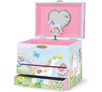 Musikalisches Einhorn-Schmuckkästchen für Mädchen - Kinderspieluhr mit drehendem Einhorn, Jewelry Box for Girls-Geburtstagsgeschenke für kleine Mädchen, Schmuckkästchen, 17,1 x 13,3 x 15,2 cm