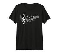 Musiklehrer Musiker Musik Noten Notenschlüssel Premium T-Shirt