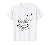 Musiknoten Musik Musiker Notenschlüssel Noten Preisgünstiges Grafik-T-Shirt, Herren, Weiß, M