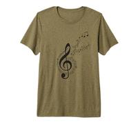 Musiknoten Musik Musiker Notenschlüssel Noten Premium T-Shirt