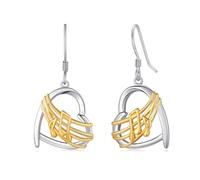 Musiknoten Ohrringe für Damen 925 Sterling Silber Musikgeschenke Hypoallergener Musiknotenschmuck für Musikliebhaber