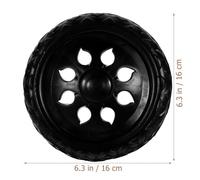 MUSISALY 2 Stück Ersatzräder für Faltbaren Einkaufswagen Kunststoff Rollenwechsel für Handwagen Schwarz Ersatz und Backup Räder für Einkaufstrolley