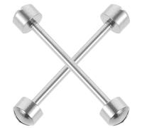 MUSISALY 2 Stück Uhrenschraubenrohr aus Metall in Silber Schraubverbindung für Uhrenarmband 16mm Länge Geeignet für Uhrenreparatur und Uhrmacher