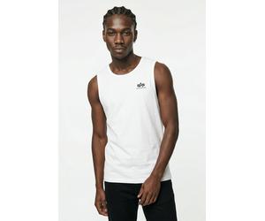 Muskelshirt ALPHA INDUSTRIES "Back Print Tank", Herren, Gr. L, weiß, Single Jersey, Obermaterial: 100% Baumwolle, bedruckt, regular fit normal, Rundhals, Shirts (36744247-L) weiß