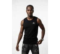 Muskelshirt ALPHA INDUSTRIES "Back Print Tank", Herren, Gr. S, schwarz, Single Jersey, Obermaterial: 100% Baumwolle, bedruckt, regular fit normal, Rundhals, Shirts (33422723-S) schwarz