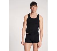 CALIDA Pure & Style Unterhemd Herren – atmungsaktiv, schnelltrocknend, geruchshemmend – Schwarz M