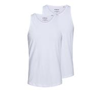 Muskelshirt JACK & JONES "JACBASIC TANKTOP 2 PACK NOOS", Herren, Gr. XL, weiß, Jersey, Obermaterial: 100% Baumwolle, unifarben, regular fit normal, Rundhals, Shirts (10127364-XL) weiß