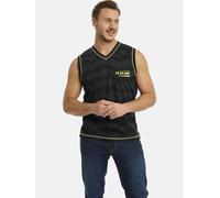 Muskelshirt JAN VANDERSTORM "Tanktop FAFNER", Herren, Gr. 4XL, schwarz (schwarz gemustert), Obermaterial: 100% Baumwolle CO., Tops (35492566-4XL) schwarz gemustert