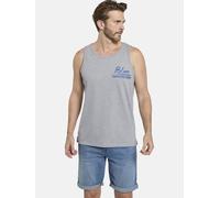 Muskelshirt JAN VANDERSTORM "Tanktop FELTON", Herren, Gr. L, silber (silbergrau), Obermaterial: 60% Baumwolle CO. 40% Polyester COOLMAX PES(Coolmax)., Tops (31122504-L) silbergrau
