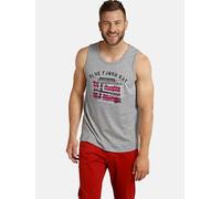 Muskelshirt JAN VANDERSTORM "Tanktop OLOF", Herren, Gr. XXL, grau (grau melange), Obermaterial: 93% Baumwolle CO. 7% Polyester COOLMAX PES(Coolmax)., Tops (24908620-XXL) grau melange