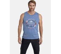 Jan Vanderstorm Comfort Fit Tank Top hellblau, Bedruckt
