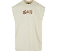 Muskelshirt KARL KANI "Karl Kani Herren", Herren, Gr. S, sanftes weiß, sand, 100% Baumwolle, bedruckt, loose fit, Rundhals, Shirts (28768411-S) sanftes weiß, sand