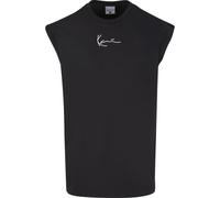 Muskelshirt KARL KANI "Karl Kani Herren KM212-001-2 Small Signature Sleeveless Tee", Herren, Gr. XS, schwarz, 100% Baumwolle, unifarben, skinny fit, Rundhals, Shirts Muskelshirt (42140041-XS)