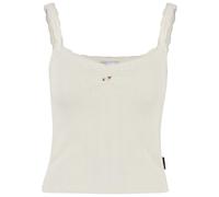 Muskelshirt KARL KANI "Karl Kani Woven Signature Pointelle Top", Damen, Gr. XL, sanftes weiß, 50% Baumwolle (Bio), 50% Viskose, unifarben, normal, ohne Ausschnitt, Shirts (26374417-XL) sanftes weiß