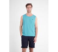 Muskelshirt LERROS "Sportliches Tanktop aus Baumwolle mit Rundhalskragen", Herren, Gr. 3XL, blau (reef blau), 100% Baumwolle, Rundhals, Shirts (61649359-XXXL) reef blau