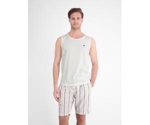 Muskelshirt LERROS "Sportliches Tanktop aus Baumwolle mit Rundhalskragen", Herren, Gr. 3XL, weiß (broken weiß), 100% Baumwolle, Rundhals, Shirts (43805528-XXXL) broken weiß