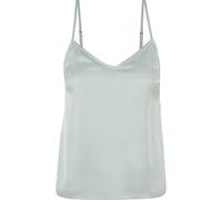Muskelshirt URBAN CLASSICS "Urban Classics Damen Ladies Viscose Satin Slip Top", Damen, Gr. S, grün (frostmint), 100% Viskose, unifarben, normal, Rundhals, Shirts (38031325-S) frostmint