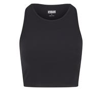 Muskelshirt URBAN CLASSICS "Urban Classics Ladies Sports Top Rib Ladies Sports Top Rib", Damen, Gr. S, schwarz, 75% Polyimid, 25% Elasthan, unifarben, skinny fit, Racerback, Shirts (29497358-S) schwar