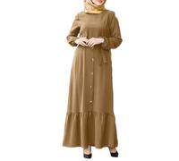 Muslimische Kleider Damen Elegant, Gebetskleidung für Frauen, Sommerkleid Langarm Abaya Kleid Gebetskleid Kaftan Strand Maxikleider Orientalisches Kostüm Muslimische Kleidung Frauen