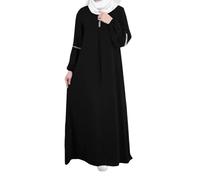 Muslimische Kleider Damen Elegant Muslim Hijab Kleidung Islam Dubai Abaya Gebetskleid Einfarbig Lose Einteilige Gebetskleid Aus Dem Nahen Osten Muslimische Robe Gebetskleidung Für Mädchen