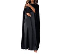 Muslimisches Kleid Damen, Damen Muslimisches Gebet Chiffon Offenes Kleid Frauen Maxikleid Robe Vintage Abaya Islamische Dubai Ramadan Muslimische Langarm Kleidung Loose Gebetskleidung