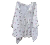 Musselin Bluse Damen Große Größen, Leinenbluse Leinen Shirt Leinenhemd Langarm Tshirt V Ausschnitt Bluse Tunika Große Größen Oberteile Sommeroberteile Sommerblusen Leicht Bestellungen 2025