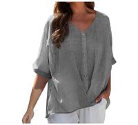 Musselin Bluse Damen Leinenbluse Sommer Oberteile,Blusen Halbarm Damen,Elegante Bluse,Leinen Longblusen Damen,Blusen Damen Langarm,Edle Blusen Für Damen