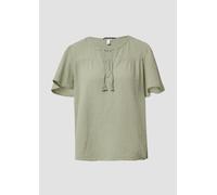 QS Musselin-Bluse mit Bindeband salbeigrün 44