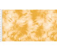 Musselin-Doubel Gauze MIA Batik - 140cm Breit-Gewicht 140g/qm - Meterware Stoffe Bekleidungsstoffe Sommerstoffe (Soft Ocker)