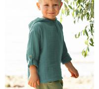 Musselin Hoodie petrol 98/104