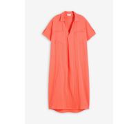 Tunikakleid BONPRIX, Damen, Gr. 40, N-Gr, orange (helllachs), Obermaterial: 100% Baumwolle, oversize, Kleider, Oversize-Passform, Kaftan-Schnitt, Kimonoärmel, aus Baumwolle (31081243-40) helllachs