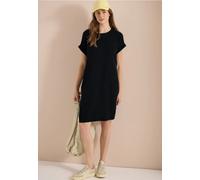 Sommerkleid CECIL, Damen, Gr. XL (44), US-Größen, schwarz, Web, 100% Baumwolle, unifarben, comfort fit kniefrei, U-Boot-Ausschnitt, normaler Saum, Kleider Sommerkleid, aus 100% Baumwolle (83969825-XL)