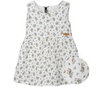 Musselin Mädchen Sommerkleid Blumen weiß 122/128