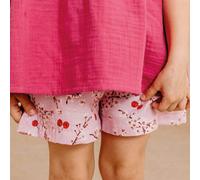 Musselin Shorts zum Binden Blumen rosa 110