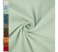 Musselin Stoff Sunny, Double Gauze | ab 50cm x 130cm (mint)