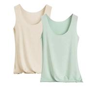 Must Have Blitzangebote Des Tages 2er Pack Tank Top Damen Unterhemd Stretch Basic Tops Unterwäsche Hemden Enges Top Leicht Tanktop Sport Unterhemden Mädchen Deals Des Tages