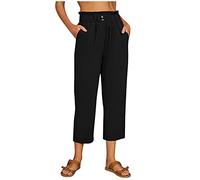 Must Have Top Deals des Tages Sommerhose Damen Leicht Hosen Taschengröße Plus Enge Freizeithosen Weiße Leinen Hosen Für Frauen Große Größenhosen Große Größen 52 54 Meine Monatsabrechnungen Einsehen