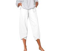 Must Haves Aesthetic Black W ngebote 2025 Sommerhose Damen Leicht Hose Lässig Elastisch Hohe Taille Leinenhose Gerades Bein Weites Bein Kurze Hosen Größe 44 Meine Monatsabrechnungen Einsehen