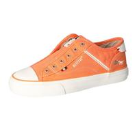 Mustang Damen-Slipper 1272-402 Leinen Orange Größe 38
