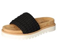 Mustang Damen-Pantolette Schwarz-Weiß schwarz40